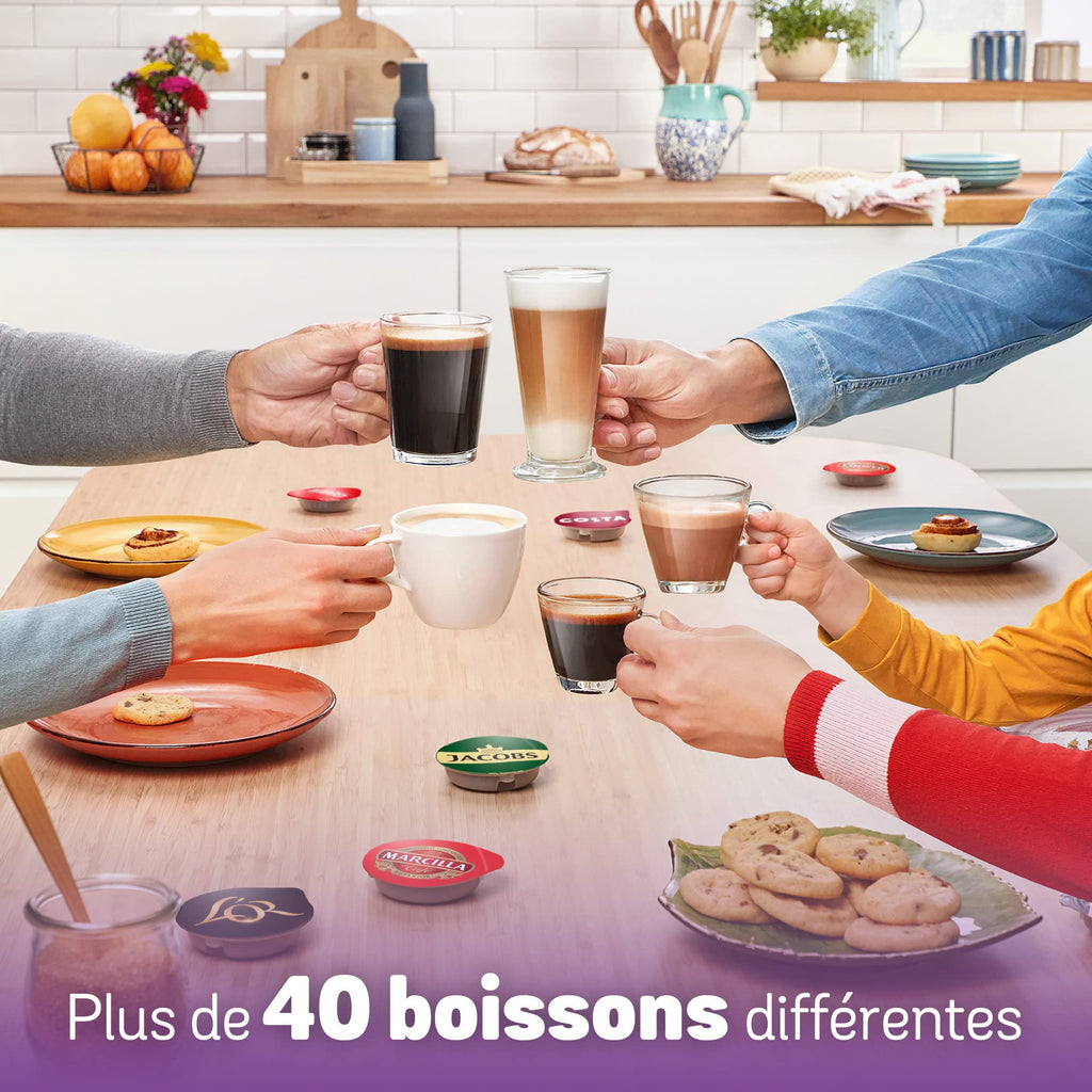 Tassimo My Way Machine à Café, tas6503, plus de 40 boissons chaudes, OneTouch, rouge